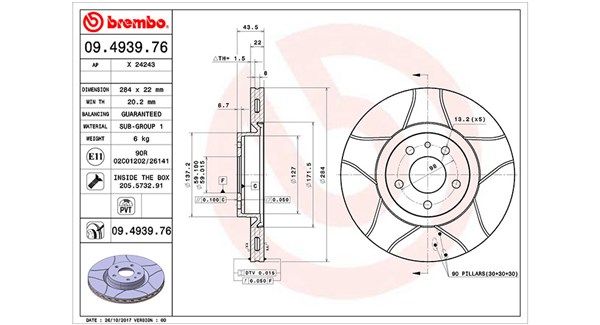 MAGNETI MARELLI Тормозной диск 360406000305